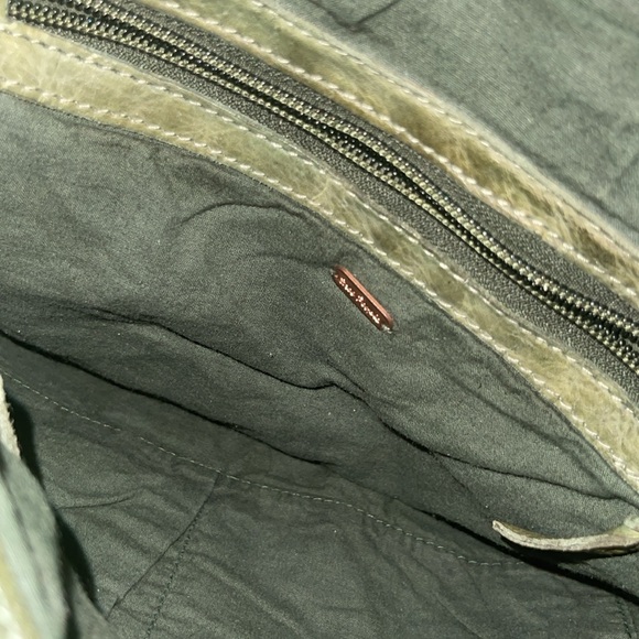 Free People Green Leather Fringe Shoulder/Crossbody Bag - Picture 8 of 11